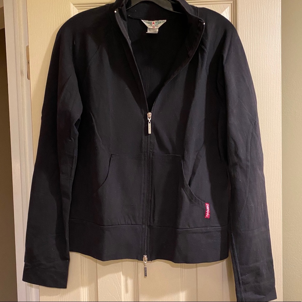 Hard tail zip front sweatshirt